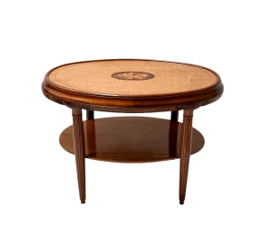 French Art Deco Walnut Center Table, 1930s